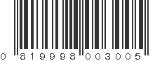 UPC 819998003005