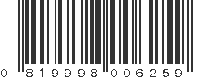 UPC 819998006259