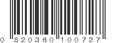 UPC 820360100727