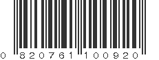 UPC 820761100920