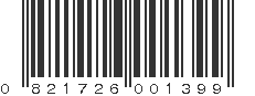 UPC 821726001399