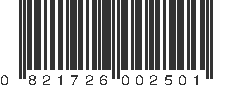 UPC 821726002501