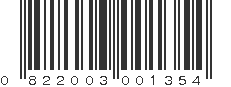 UPC 822003001354