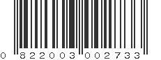 UPC 822003002733