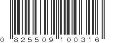 UPC 825509100316