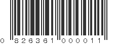 UPC 826361000011