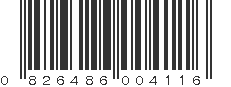 UPC 826486004116