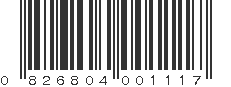 UPC 826804001117