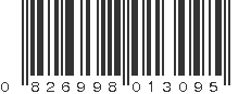 UPC 826998013095