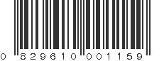 UPC 829610001159