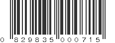 UPC 829835000715