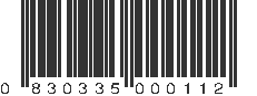 UPC 830335000112