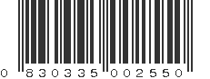 UPC 830335002550