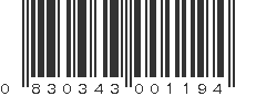 UPC 830343001194