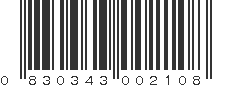 UPC 830343002108