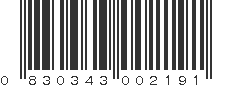 UPC 830343002191