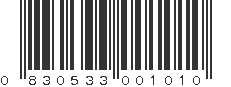 UPC 830533001010