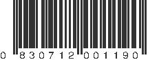 UPC 830712001190