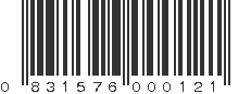 UPC 831576000121