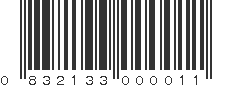 UPC 832133000011