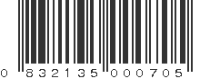 UPC 832135000705
