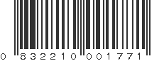 UPC 832210001771