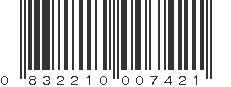 UPC 832210007421