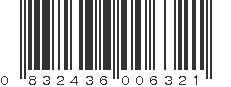 UPC 832436006321