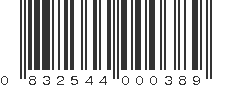 UPC 832544000389