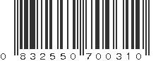 UPC 832550700310