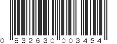 UPC 832630003454