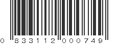 UPC 833112000749