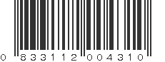 UPC 833112004310