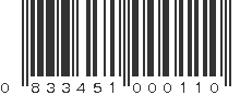 UPC 833451000110