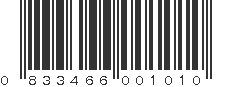 UPC 833466001010