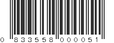 UPC 833558000051