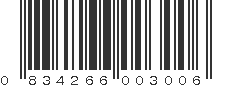 UPC 834266003006