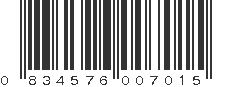 UPC 834576007015