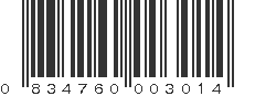 UPC 834760003014