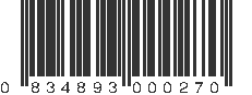 UPC 834893000270