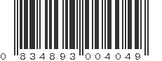 UPC 834893004049