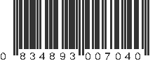 UPC 834893007040