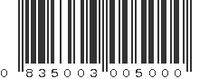 UPC 835003005000