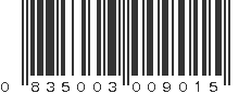 UPC 835003009015