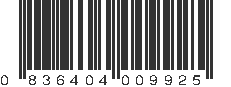 UPC 836404009925