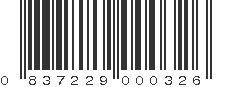 UPC 837229000326