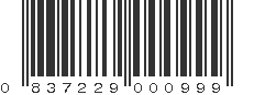 UPC 837229000999