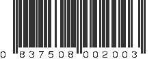 UPC 837508002003