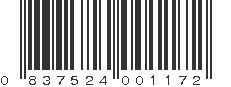 UPC 837524001172