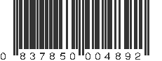 UPC 837850004892